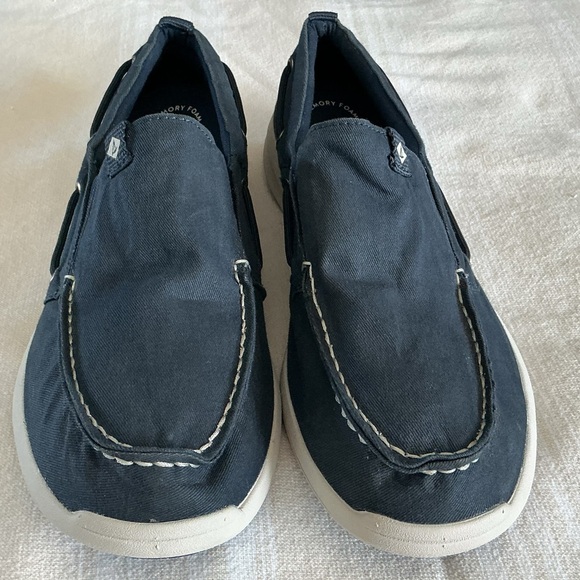 Sperry Men's Navy Canvas Boat Shoes NWOT - Picture 2 of 7
